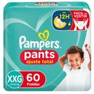 Fralda Pampers Pants Ajuste Total Top Tamanho XXG 60 Unidades