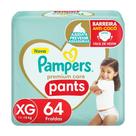 Fralda Pampers Premium Care Pants Calça Tam. XG 11 a 15kg 64 Unidades