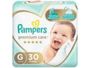 Fralda Pampers Premium Care Tamanho G Pacote Mega 30 Fraldas Descartáveis