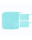 Fralda Pano de Boca Babete Bebê Malha Liso com Viés e Prendedor de Chupeta 30x30cm