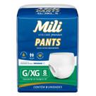 Fralda Pants Adulto G/XG descartável 8 Unidades - Mili