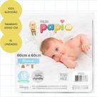 Fralda papi 60 branca 60cm x 60cm contem 15 un branco