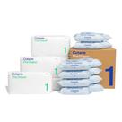 Fralda para bebê+kit de lenços umedecidos tamanho 1 (198 fraldas) +672 toalhetes