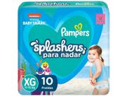 Fralda para Piscina Descartável Pampers Splashers - Baby Shark 11 a 15kg Tam. XG 10 Unidades