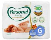 Fralda Personal Baby Premium Protection Jumbo Tam. G c/ 18un