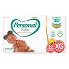 Fralda Personal Premium Hiper XG 1 Pacote Com 50 Unidades