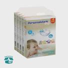 Fralda Personalidade Baby Total Care 4 Pacotes Tamanho G - De 8 á 11 Kg Com 216 Unidades