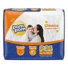 Fralda Pom Pom Classica Descartavel Jumbo Tam P - 24 Uni Fralda Pom Pom Classica Descartavel Jumbo Tam P - 24 Uni