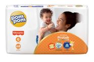 Fralda Pom Pom Derma Protek Hiper G Com 68 Unidades Sem Genero
