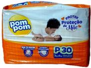 Fralda Pom Pom Derma Protek Jumbo Tam P 3 a 6 kg com 30 Unidades