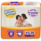 Fralda Pom Pom Derma Protek Mega 1 Pacote Tamanho XG C/ 38 Unidades