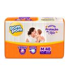 Fralda Pom Pom Derma Protek Mega M com 48un