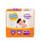 Fralda Pom Pom Protek Proteção de Mãe Jumbo M com 28un