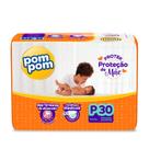 Fralda Pom Pom Protek Proteção de Mãe Jumbo P com 30un