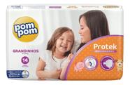 Fralda pompom classica grandinhos com 14 uni Fralda pompom classica grandinhos com 14 uni