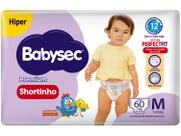Fralda Shortinho BabySec Premium Galinha Pintadinha Tam. M 5 a 9,5kg 60 Unidades