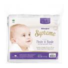 Fralda Supreme Pinte E Borde Branca Com 5 Unidades 70x70 Baby Incomfral Cor:Branca