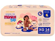 Fralda Turma da Mônica Baby Premium Jumbo XG com 14un