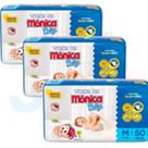 Fralda Turma da Mônica Baby Qu4troSec tam. M - 4 a 9kg - Kit 03 pacotes com 150 Unidades