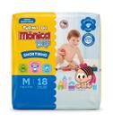 Fralda Turma da Mônica Baby Shortinho Tam M 18 Unidades