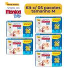 Fralda Turma da mônica tamanho M kit com 5 pacotes jumbinho