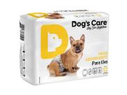 Fraldas Cachorro Higiênica Cães Macho Dog's Care Tam M 12un