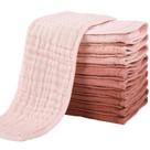 Fraldas de Boca Yoofoss Muslin - Pacote com 10 (100% Algodão, 50x25cm) - Rosa