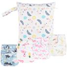Fraldas de bolso de tecido para bebês Happy Flute, 9 conjuntos ajustáveis Fraldas de bolso de tecido para bebês Happy Flute, 9 conjuntos ajustáveis