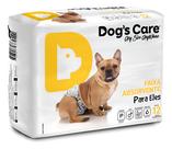 Fraldas De Cachorro Higiênica Cães Macho Dogs Care P 12 Un