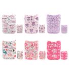 Fraldas de Pano ALVABABY - Pacote com 6 Inserções para Bebês Fraldas de Pano ALVABABY - Pacote com 6 Inserções para Bebês