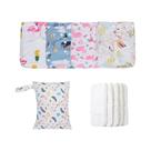 Fraldas De Pano Reutilizáveis E Laváveis Com Bolsa Impermeável HappyFlute Conjunto De Presentes