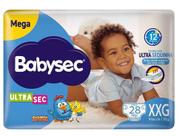 Fraldas Descartaveis Infantil Babysec Ultrasec Galinha Pintadinha Mega XXG 28 Un