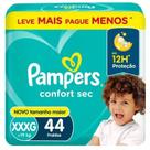 Fraldas descartáveis pampers confort sec super xxxg c/44 und