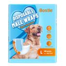 Fraldas descartáveis para cães BESTLE Male Dog Wrap 40 unidades L