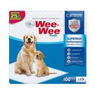 Fraldas Descartáveis para Cães Four Paws Wee-Wee Superior Performance - Pacote com 100 Unidades