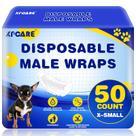 Fraldas descartáveis para cães machos XPCARE 50 unidades (X-Small)