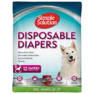 Fraldas descartáveis para cães Simple Solution True Fit XXL 12 unidades
