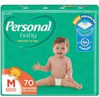 Fraldas Descartáveis Personal Baby - Pacote Hiper M 70 Unidades