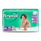 Fraldas Descartáveis Personal Baby - Pacote Hiper Tam XXG 50 Unidades