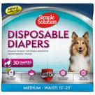 Fraldas Descartáveis Simple Solution True Fit para Cadelas (M, 30 unidades)