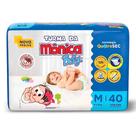 Fraldas descartaveis turma monica economica m com 40 unidades