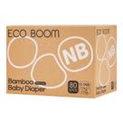 Fraldas ECO BOOM Viscose de Bambu Natural Soft Tamanho 0 80C
