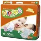 Fraldas Hipopó Baby Mega M/ 80 unidades - Ccm Fraldas Hipopó Baby Mega M/ 80 unidades - Ccm