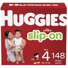 Fraldas Huggies Little Movers Slip-On Tamanho 4 (22-37 lbs) - Pacote com 148 Unidades Fraldas Huggies Little Movers Slip-On Tamanho 4 (22-37 lbs) - Pacote com 148 Unidades