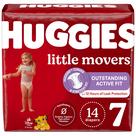 Fraldas Huggies Little Movers Tamanho 7 (18+ kg) 14 unidades