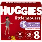 Fraldas Huggies Little Movers Tamanho 8 (21+ kg) 38 unidades