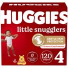 Fraldas Huggies Little Snugglers Tamanho 4 (10-16kg) - Pacote com 120 Unidades