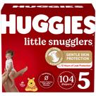 Fraldas Huggies Little Snugglers Tamanho 5 (12kg) - Pacote com 104 Unidades