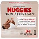 Fraldas Huggies Skin Essentials tamanho 1 (4-6 kg) 84 unidades