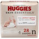 Fraldas Huggies Skin Essentials Tamanho para recém-nascidos (2,7-4,1 kg) 28 quilates